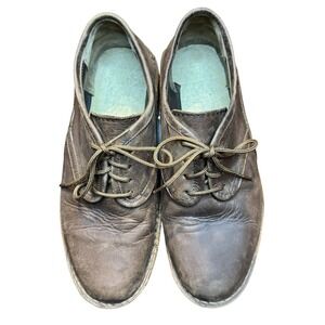 Oliberte Shoes Mens Size 11 Leather‎ Lace Up Chukka Crepe Sole Casual Comfort